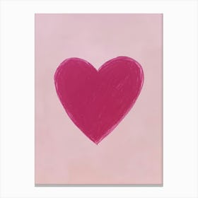 Pink Heart Girly Dorm Canvas Print