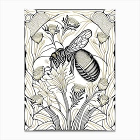 Beeswax 1 William Morris Style Canvas Print