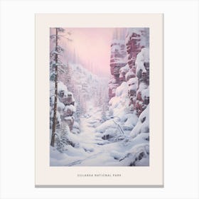 Dreamy Winter National Park Poster  Oulanka National Park Finland 2 Canvas Print
