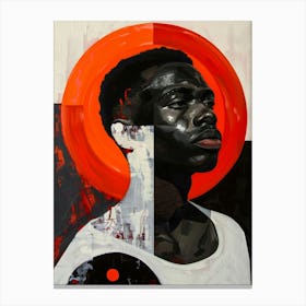 Portrait Of A Black Man 5 Canvas Print