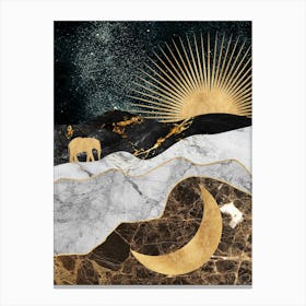 Gold And Black Canvas Print Canvas Print