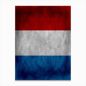 Luxembourg Flag Texture Canvas Print