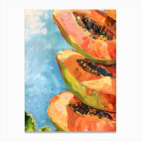 Papaya 13 Canvas Print