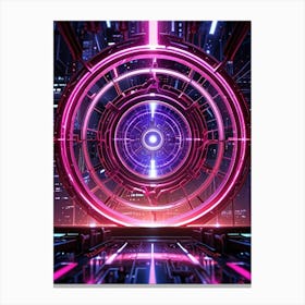 Futuristic City 15 Canvas Print