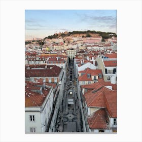 Lisbon At Sunset Canvas Print