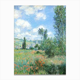 Claude Monet Poppy Field Canvas Print