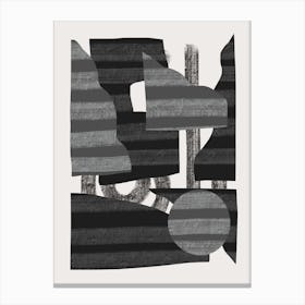 Abstract Stripe Minimal Collage 26 Canvas Print