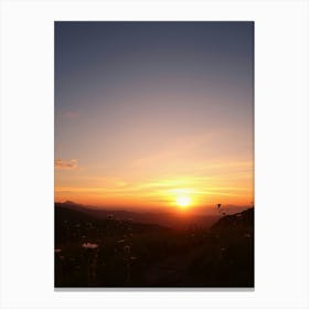 Sunset In The Mountains 41 Canvas Print