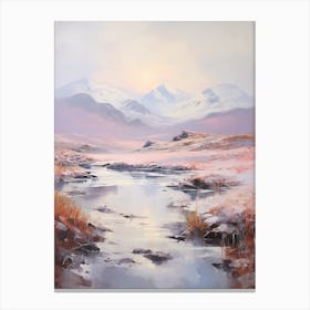Dreamy Winter Painting Snowdonia National Park United Kingdom 4 Canvas Print