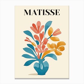 Matisse Flowers Colorful Canvas Print