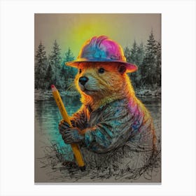 Beaver 4 Canvas Print