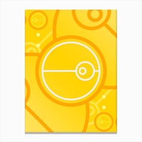 Geometric Glyph in Happy Yellow and Orange n.0008 Canvas Print