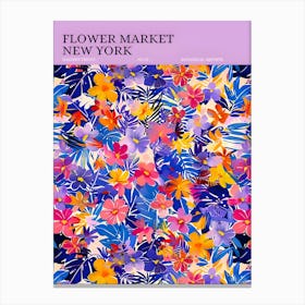 Flower Market New York Canvas Print