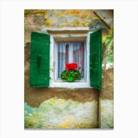 The Floral Window Canvas Print