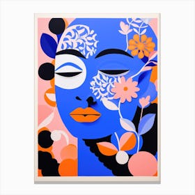 'Blue Face' 2 Canvas Print