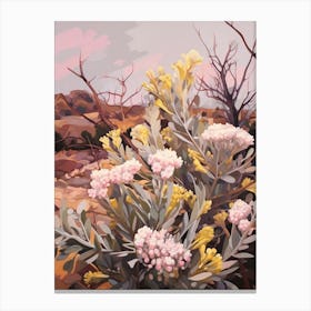 Statice 1 Flower Painting Canvas Print