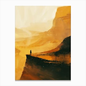 Desert Landscape Painting Canvas Print