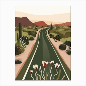 Road In The Desert 2 Canvas Print