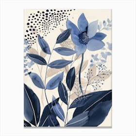 Blue Flowers 55 Canvas Print