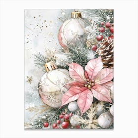 Christmas Decorations Painting Canvas Print