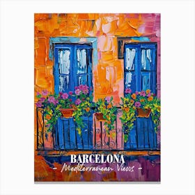 Mediterranean Views Barcelona 3 Canvas Print
