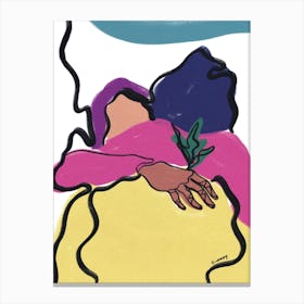Purple Hug Canvas Print