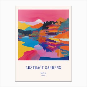 Colourful Gardens Tofuku Ji Japan 3 Blue Poster Canvas Print