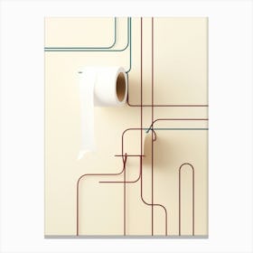 Toilet Paper Holder Canvas Print