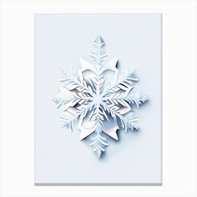 Ice, Snowflakes, Marker Art 3 Canvas Print