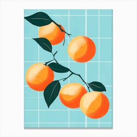 Oranges On A Branch Canvas Print