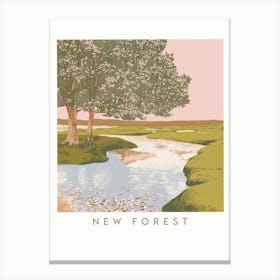 New Forest Travel Art Print Canvas Print