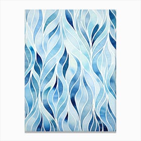 Watercolor Waves Canvas Print