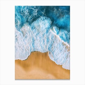 Aerial View Of The Beach 17 Canvas Print