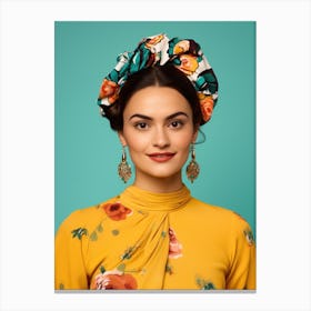 Portrait Of A Mexican Woman Canvas Print