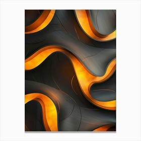 Abstract Flames Wallpaper Canvas Print