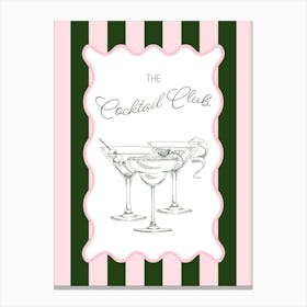 The Cocktail Club Canvas Print