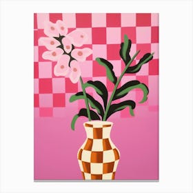 Snapdragons Flower Vase 6 Canvas Print