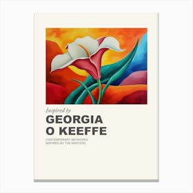 Museum Poster Inspired By Georgia O Keeffe 4 Canvas Print