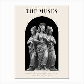 The Muses, Greek Mythology Poster Canvas Print