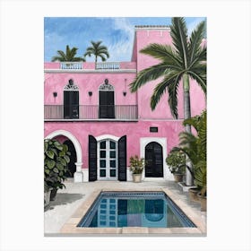 Pink House 11 Canvas Print