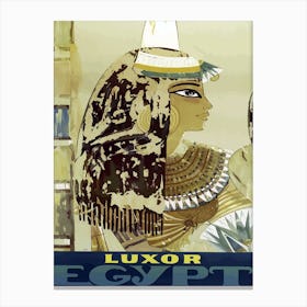 Egypt, Portrait Of A Beautiful Woman Canvas Print