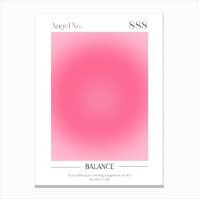 Angel Number 888 Aura Spiritual Art Print  Canvas Print