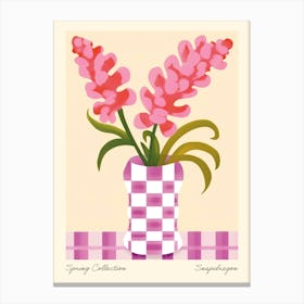 Spring Collection Snapdragon Flower Vase 2 Canvas Print