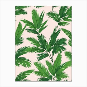 Palm Leaves Wallpaper Canvas Print