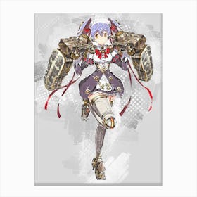 Xenoblade Chronicles 2 Watercolor Canvas Print