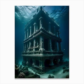 Underwater House-Reimagined 5 Canvas Print