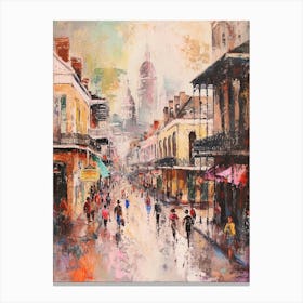 Brushstroke New Orleans Kitsch Painting Canvas Print
