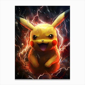 Pikachu Pokemon 5 Canvas Print