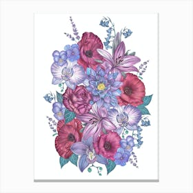 Pink Flower Power Canvas Print