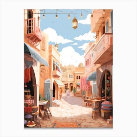 Marrakech Morocco 5 Illustration Canvas Print